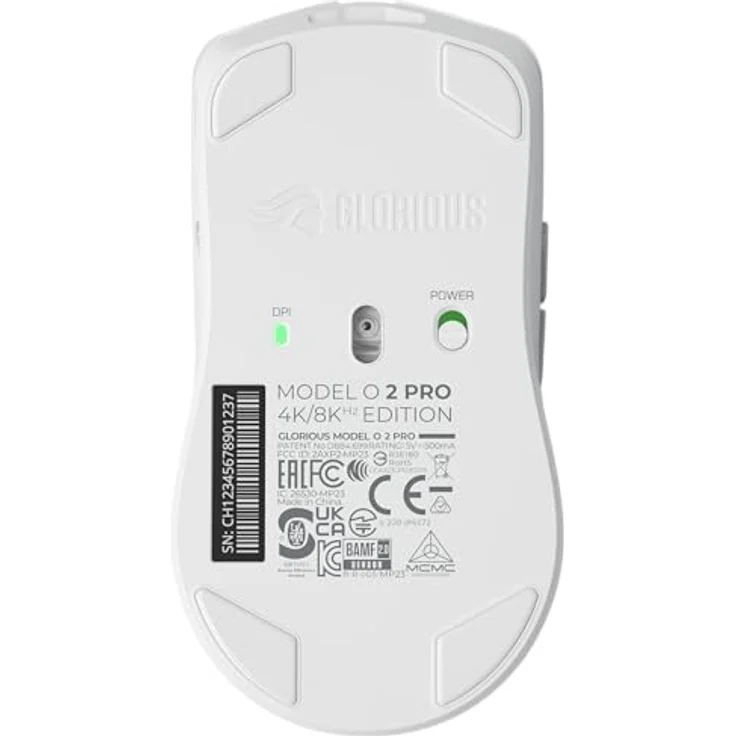 Glorious Model O 2 PRO Wireless, kabellose Gaming Maus mit 8000 Hz Polling, 59 g, Weiß – Bild 11