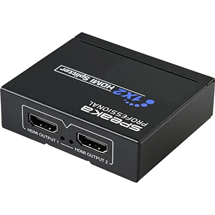 SpeaKa Professional SP-HDS-110 1+2 Port HDMI-Splitter 3840 x 2160 Pixel Schwarz