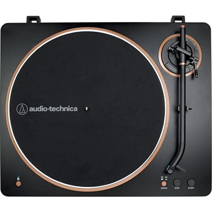 Audio-Technica AT-LP70XBT Vollautomatischer Plattenspieler, kabellos mit Bluetooth aptX, Black/Bronze – Bild 4