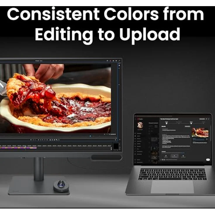 BenQ PV3200U 32" 4K Monitor für Videobearbeitung, 95% DCI-P3, 100% Rec.709/sRGB, 2.1-Kanal-Lautsprecher, ergonomischer Standfuß, werkseitig kalibriert, Mac-kompatibel, USB-C – Bild 2