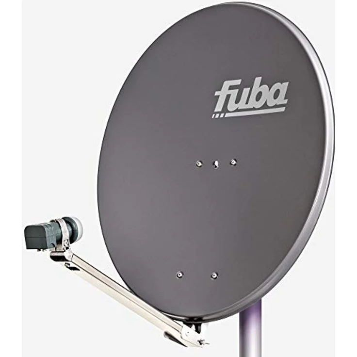 Fuba DAL 802 A Satellitenanlage, Antenne mit Twin-LNB DEK 217 für 2 Teilnehmer, hohe Signalqualität und Schlechtwetterreserve – Bild 2