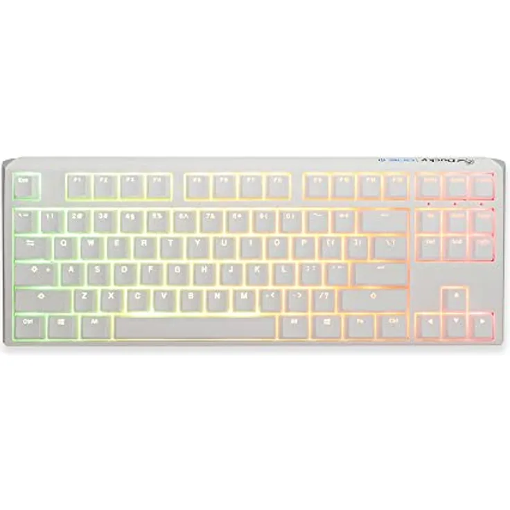 Ducky One 3 Classic Pure White TKL Gaming Tastatur, RGB LED - MX-Clear (US)