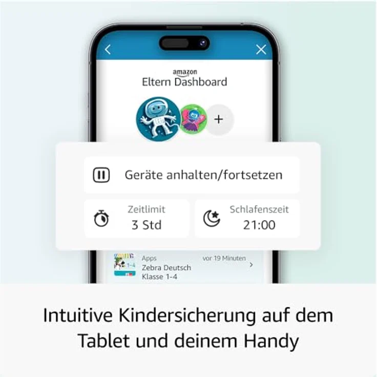 Das neue Fire HD 10 Kids Pro-Tablet – für Kinder ab dem Grundschulalter | Mit 10-Zoll-Display, langer Akkulaufzeit, Kindersicherung und dünner Hülle | Version 2023, 32 GB, Happy-Day-Design – Bild 5