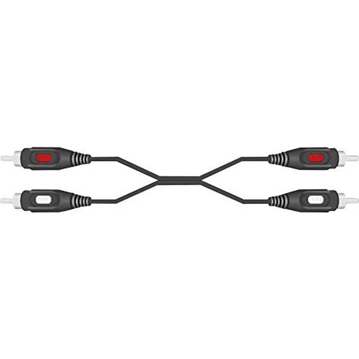 SpeaKa Professional SP-7870624 Cinch Audio Anschlusskabel [2X Cinch-Stecker - 2X Cinch-Stecker] 10.00 m Schwarz – Bild 4