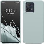 kwmobile Hülle kompatibel mit Motorola Moto G84 5G - Silikon Handy Case - Kabelloses Laden - Cool Mint