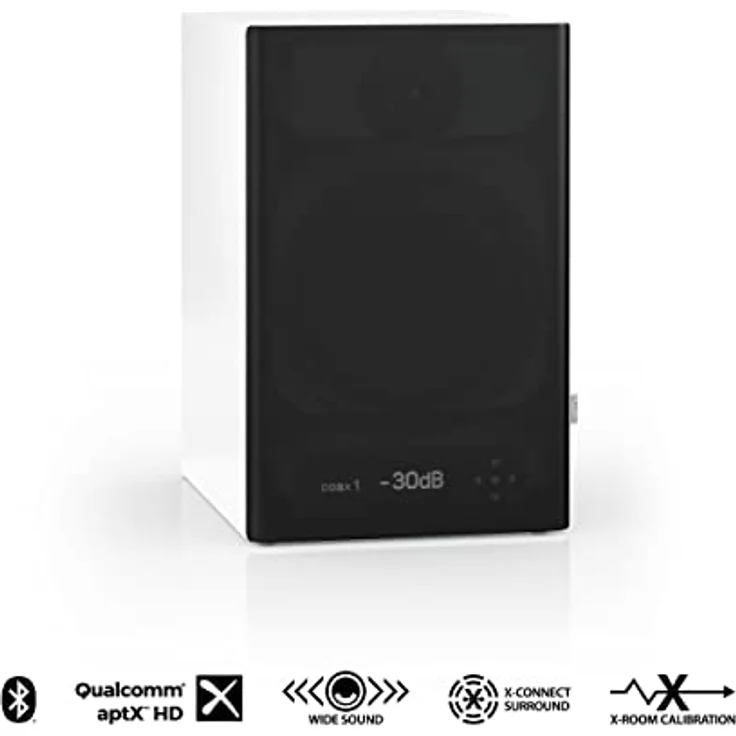 Nubert nuPro XS-4000 RC | Weißer Regallautsprecher | 1 Stück Kompaktlautsprecher | Bluetooth Lautsprecher aptX HD | Lautsprecher Verbindung kabellos High Res | Schreibtischlautsprecher für Homeoffice – Bild 2