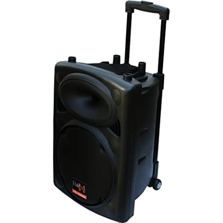 E-Lektron EL25-M 500W Mobile PA Soundanlage Akku-MP3-USB-Bluetooth inkl. Funkmikrofon Soundsystem, schwarz – Bild 4