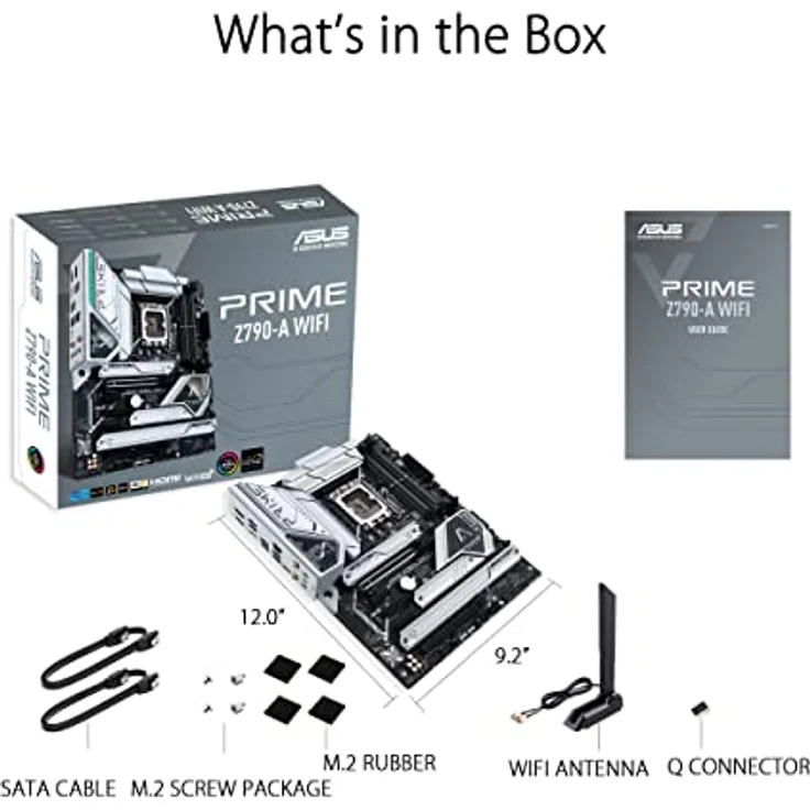 ASUS PRIME Z790-A WIFI, LGA 1700 ATX Mainboard mit PCIe 5.0, 4 M.2-Steckplätzen, DDR5, Intel WIFI 6E, 2,5 Gb LAN, silber – Bild 6