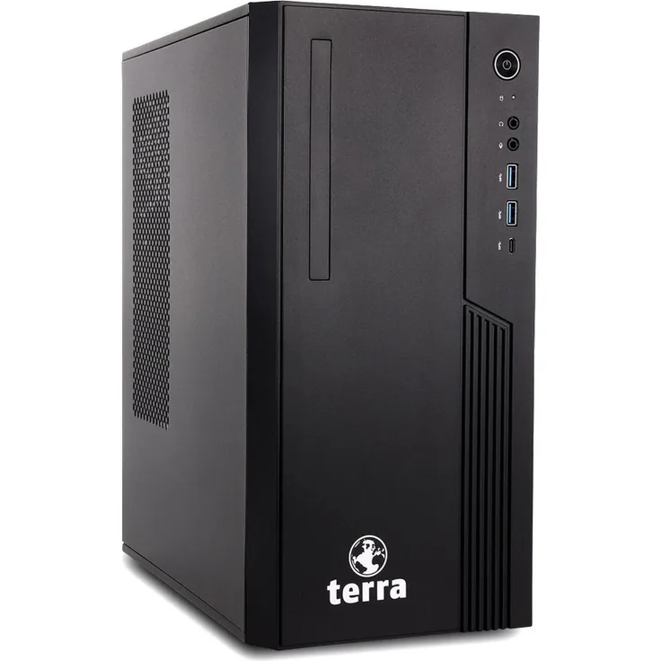 Terra PC-BUSINESS BUSINESS 4000, Komplettsystem mit Intel Core i3-12100 (4,3 GHz), 8 GB DDR5 RAM, 500 GB HDD für Büroumgebungen