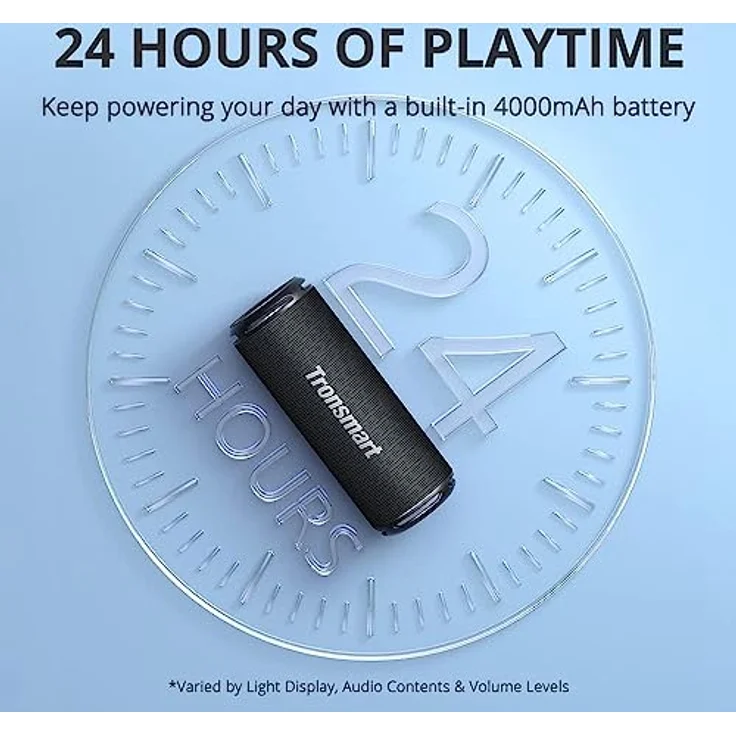 Tronsmart T7 Lite (blue) Bluetooth Lautsprecher, 24h Akkulaufzeit, IPX7 wasserdicht – Bild 4