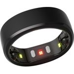 RingConn Smart Ring (Gen2) | Gesundheitsüberwachung mit Schlaftracking, IP68 wasserdicht, Akku-Ladecase, Schwarz