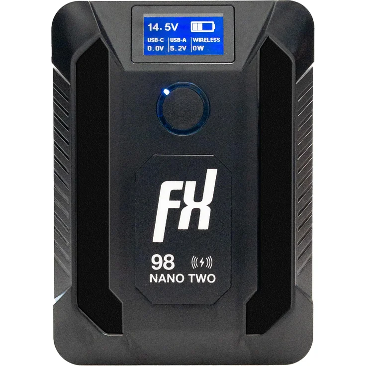 Fxlion Nano Two 14.8V / 98Wh V-lock Wireless Akku, kompakt mit LCD-Anzeige und kabellosem Laden