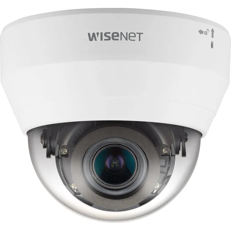 Hanwha QND-6082R1, IP-Sicherheitskamera für Deckenmontage, weiß, Dome, kabelgebunden, Kunststoff