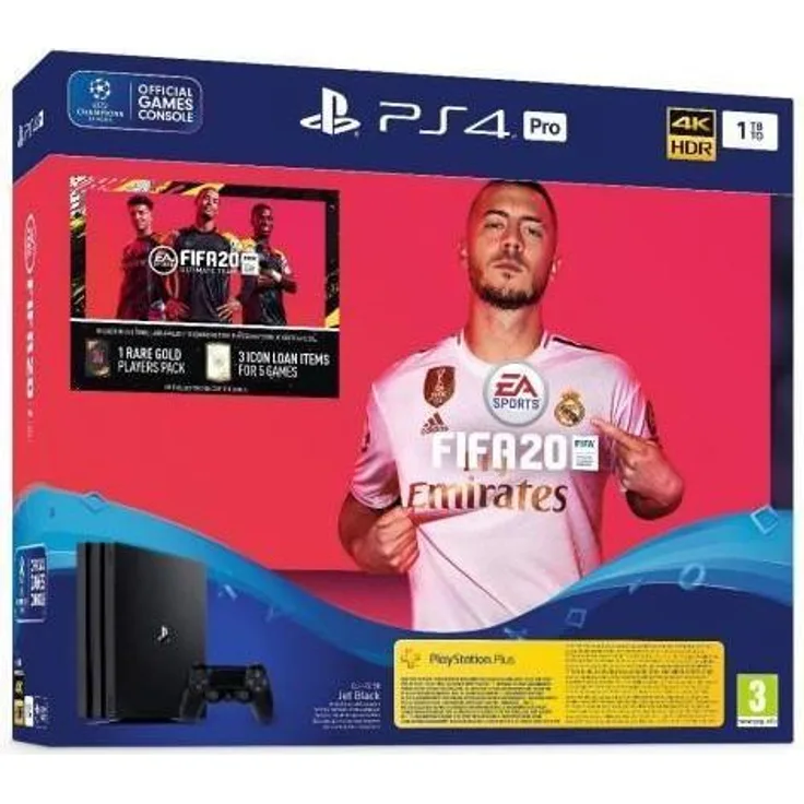 Sony Playstation 4 Pro 1TB, Spielkonsole mit FIFA 20 Code (abgelaufen)