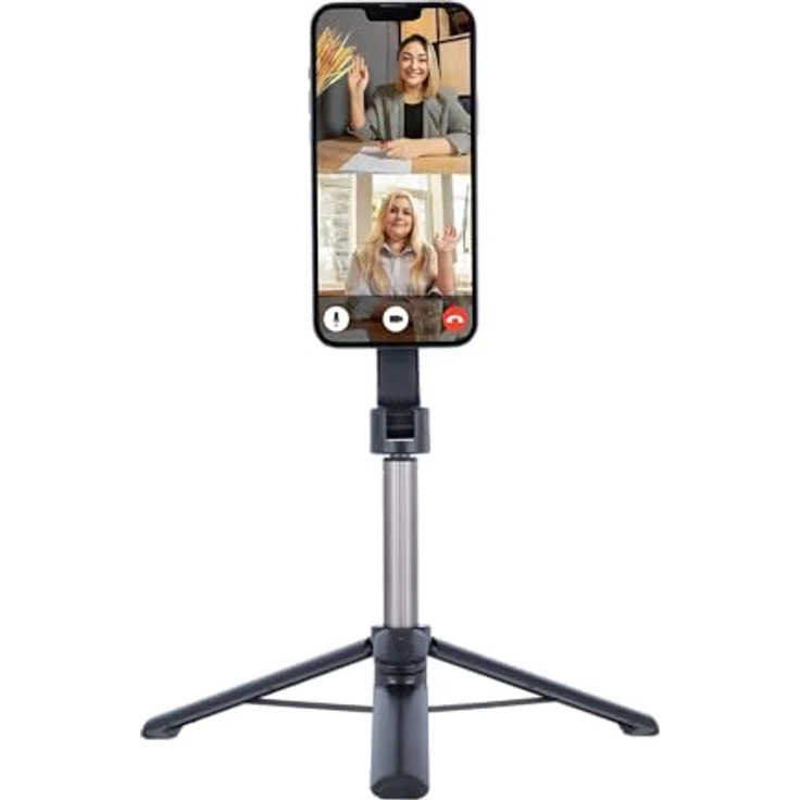 Rollei MSS Selfie Tripod, magnetisches Stativ und Selfie Stick mit Bluetooth-Fernauslöser, bis 64,3 cm hoch, schwarz – Bild 8