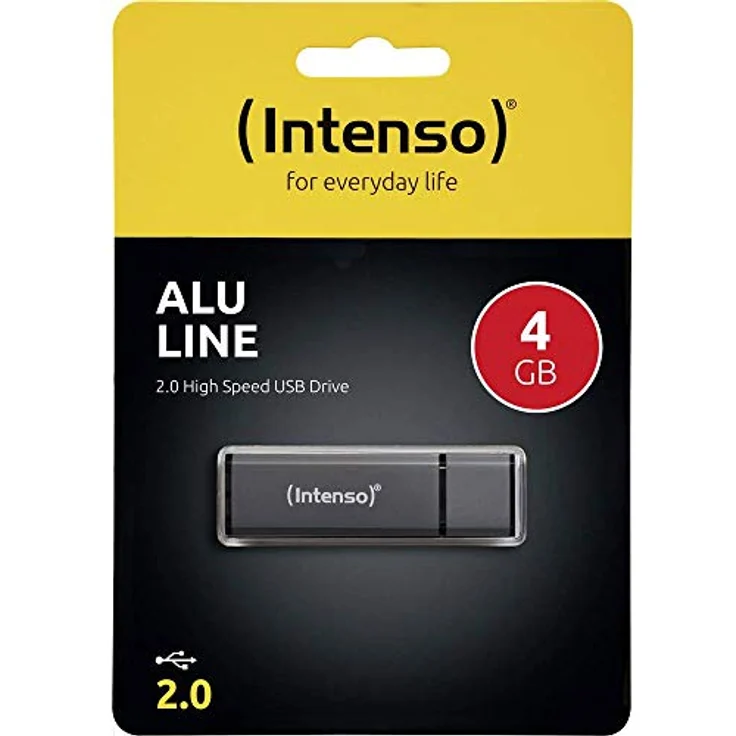 Intenso Alu Line 4 GB USB-Stick USB 2.0 anthrazit – Bild 4