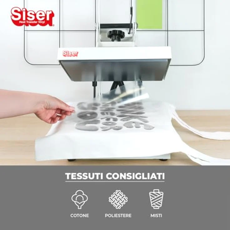 Siser Easy Puff Metallic Textiltransferfolie, Schnittbreite 30 cm, Silber mit 3D-Effekt und Metallic-Finish – Bild 4
