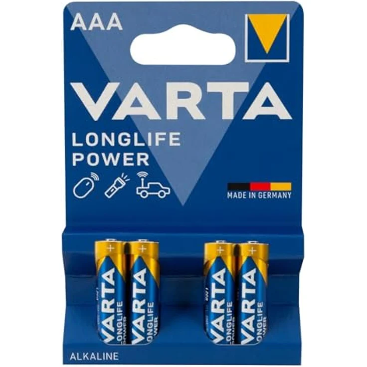 Varta High Energy LR03 Micro AAA Batterie (1,5V, 2400mAh, 4-er Blister) – Bild 2