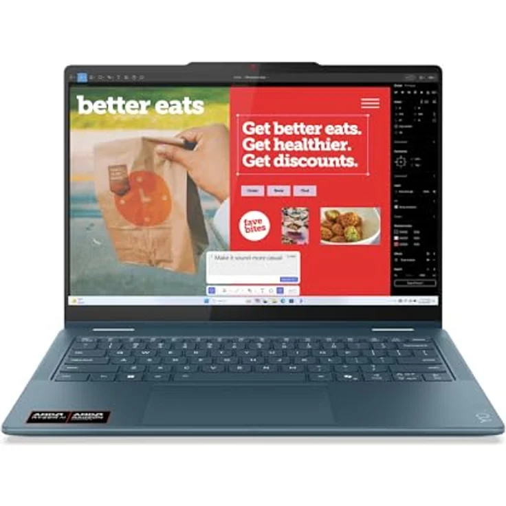 Lenovo Yoga 7 2-in-1 14AKP10, AMD Ryzen AI 5, 35,6 cm WUXGA Touch, 16 GB RAM, 512 GB SSD, Windows 11 Home – Bild 1
