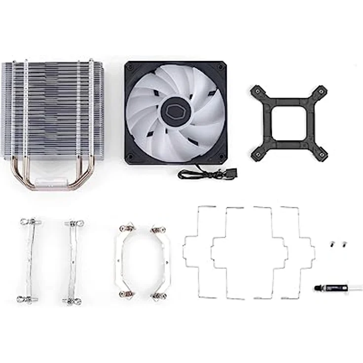 Cooler Master Hyper 212 Spectrum V3, CPU Kühler mit ARGB-Beleuchtung, 12 cm, Mehrfarbig, kompatibel mit LGA 1851 und AM5 – Bild 9