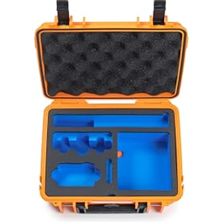 B & W International Transportkoffer, stabil und wasserdicht IP67, Innenmaße 250 x 175 x 95 mm, schwarz/blau – Bild 5