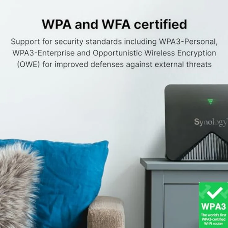 Synology Mesh Router MR2200ac, MR2200AC, Tri-Band WLAN-System mit umfangreichen VPN-Funktionen, schwarz – Bild 3