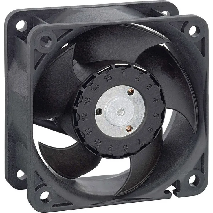 EBM Papst 624 N, Axiallüfter 24 V/DC, 40 m³/h, 60 x 60 x 25 mm, langlebiges Sintec-Lagersystem