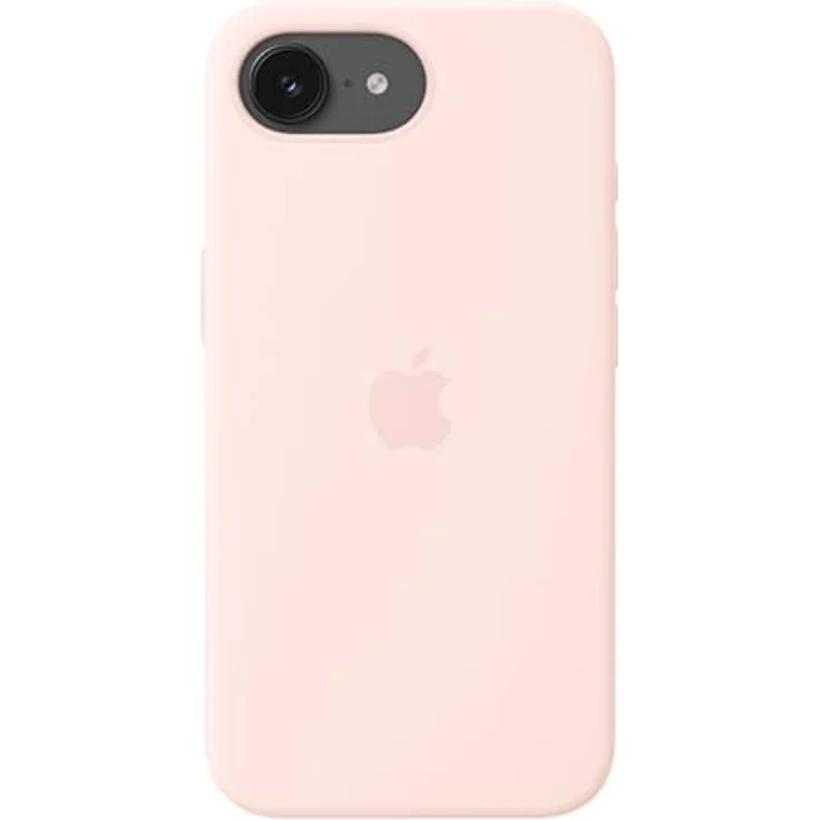 Apple iPhone 17e Silikon Case mit MagSafe, 45 % recyceltes Silikon, hellrosa – Bild 3