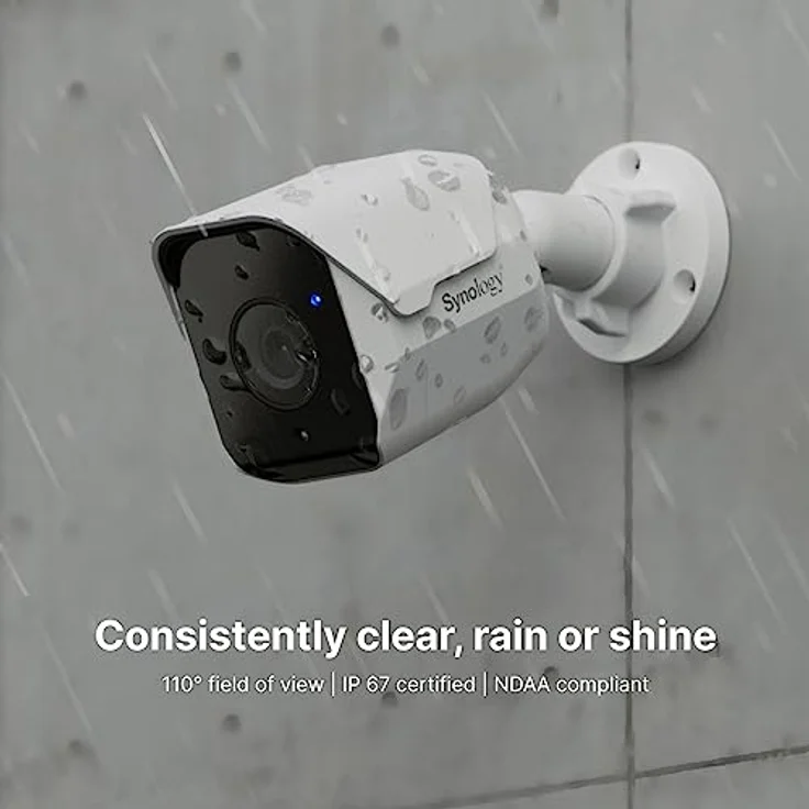 Synology BC500, 5MP Netzwerk-Überwachungskamera (Tag&Nacht) für Innen- und Außenbereich, staub-/wasserdicht, Weiß – Bild 2