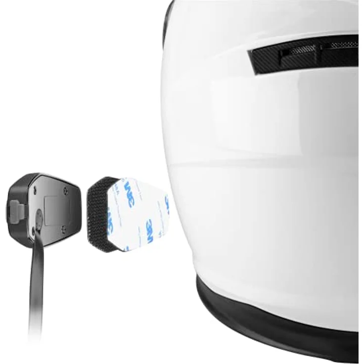 Interphone U-Com 4, Helmkommunikationssystem mit Bluetooth 5.0, 4 Teilnehmer, HD Lautsprecher, IP67, schwarz, Doppelpack – Bild 5