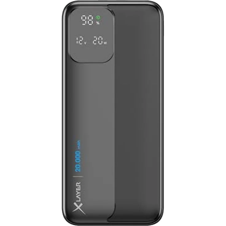 XLayer Rapid Power Bank 20000mAh, universelles Schnellladegerät mit USB C, kompatibel mit iPhone 16/15/14/13/12 Pro Max, Samsung S25/24/23, iPad, Xiaomi, LED Anzeige – Bild 1
