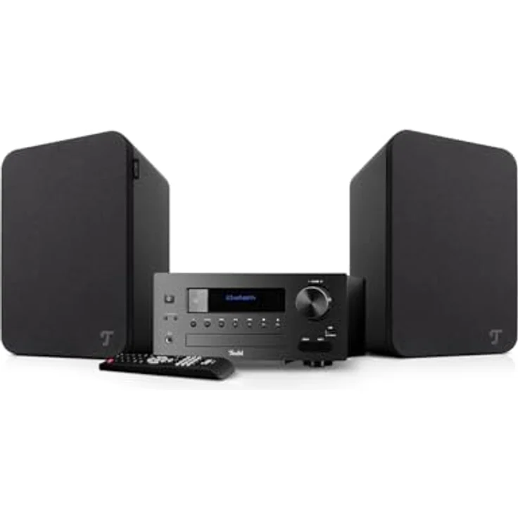 Teufel Ultima 20 Kombo 2, HiFi Stereo Kompaktanlage mit CD, Bluetooth, USB, DAB+ Digitalradio, FM Radio und Bassreflex (Schwarz) – Bild 2
