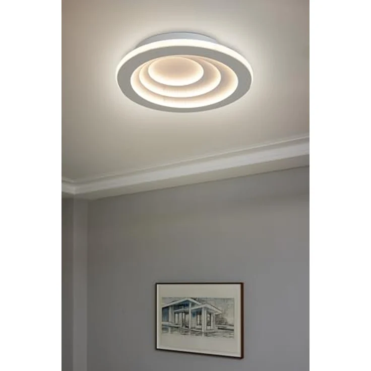 LEDVANCE SMART+ WIFI ORBIS CYLINDER Smarte LED Wand-und Deckenleuchte für Innen mit WiFi Technologie, Lichtfarbe änderbar (3000K-6500K), Weiss, 500mm, Kompatibel mit Google und Alexa Voice Control – Bild 5