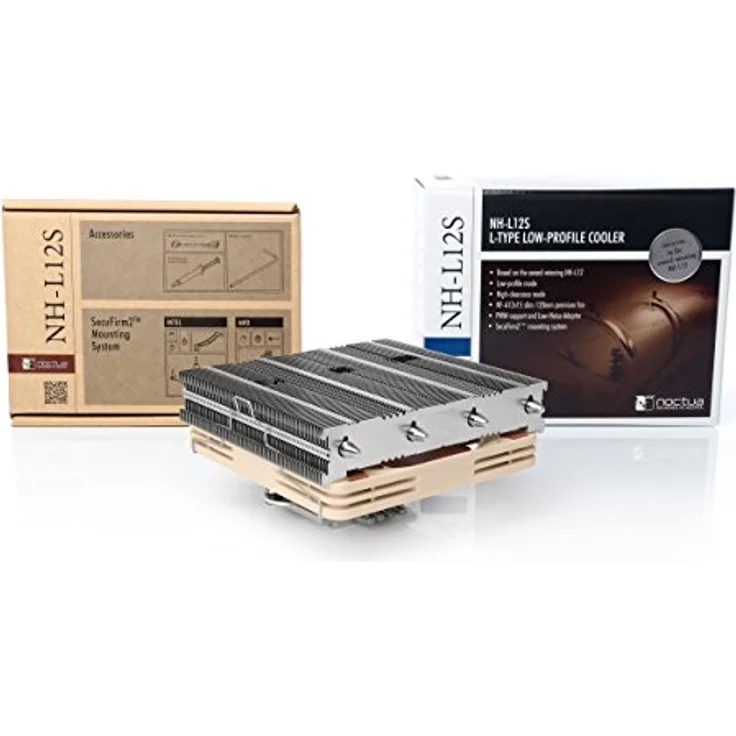 Noctua NH-L12S, Low-Profile CPU Kühler mit leisem 120mm PWM Lüfter (Braun) – Bild 3