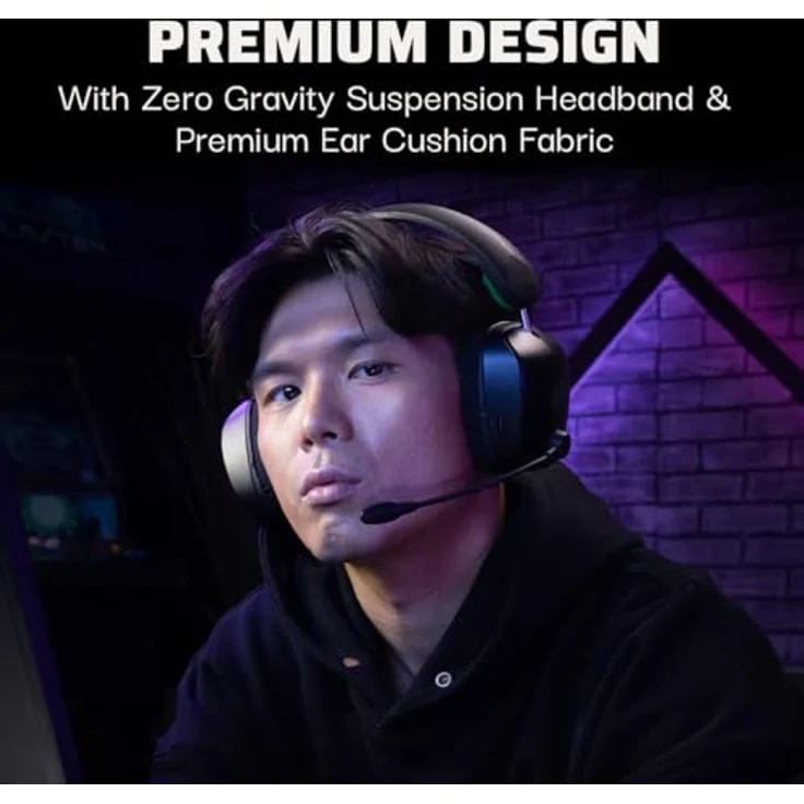 PDP Xbox Phantom Wireless Headset Black, Gaming-Headset mit Dual-Mode-Funktionen und 40 Stunden Akkulaufzeit – Bild 3