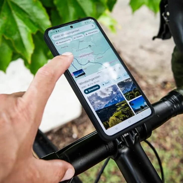 Sp Connect Gravel Bike Mount Pro SPC+, Smartphone Halterung mit CNC-gefräster Aluminiumkonstruktion, schwarz – Bild 6