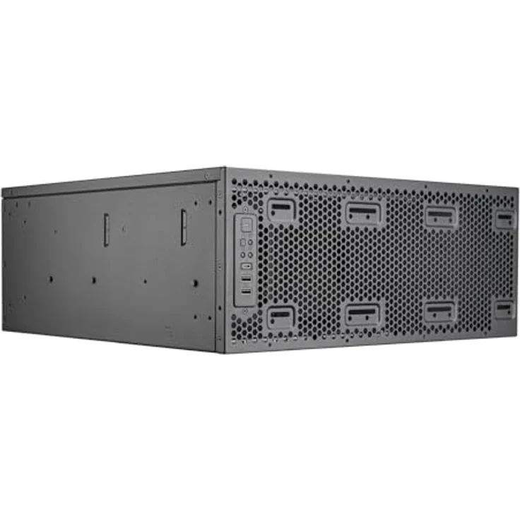 Silverstone Technology RM4A, 4U Rackmount-Servergehäuse mit 360-mm-Radiator-Kompatibilität, 8 PCI-Steckplätzen, USB Type-C – Bild 3