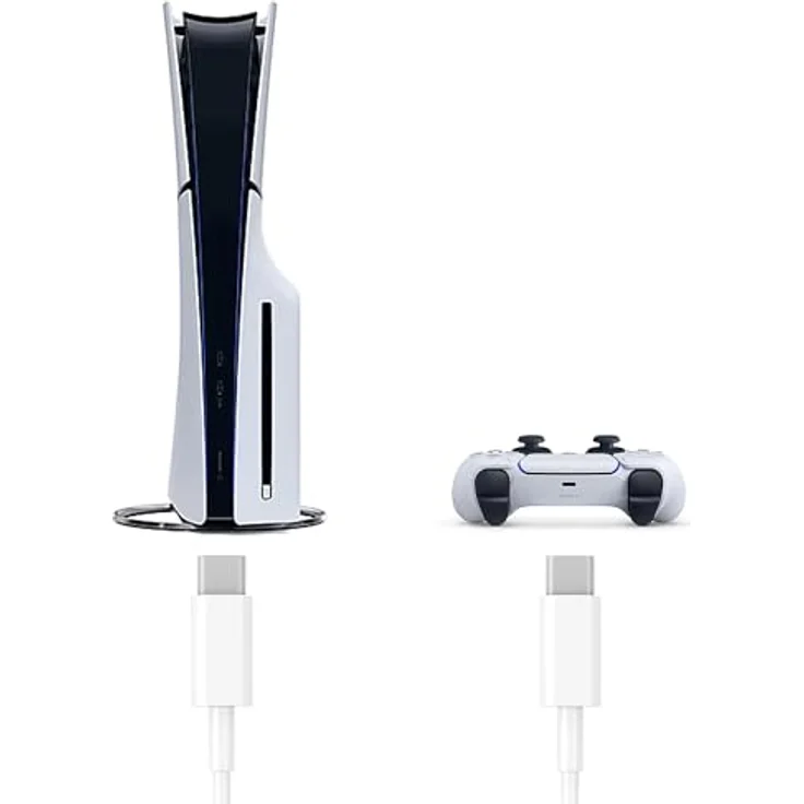 Subsonic SA5634, 3 m USB C Ladekabel für PS5-Controller, Weiß – Bild 4
