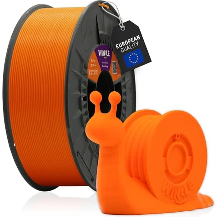 WINKLE PLA HD Filament 2.85mm Nemo Orange, 1kg Spule, FDM-kompatibel, Maßgenauigkeit +/- 0.05mm – Bild 1