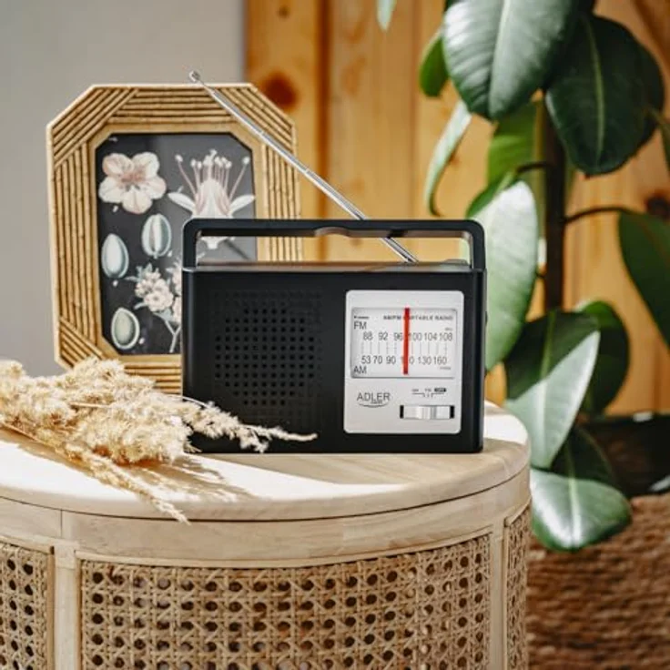 Adler AD 1909 Radio (Tragbares AM FM Radio mit Antenne) – Bild 4