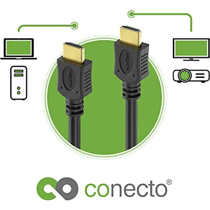 COMAG HDMI Kabel HIGH SPEED mit Ethernet (vergoldete Stecker, Full HD 1080p, 3D) 1,5m schwarz – Bild 7