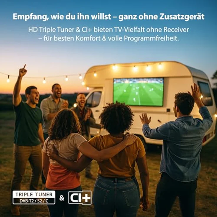 DYON Enter 24 Pro-X-V, 24 Zoll (60 cm) LED TV mit 12V-Anschluss, HD Triple Tuner (DVB-S2/T2/C), CI+, USB-Mediaplayer, Hotelmodus – Bild 2