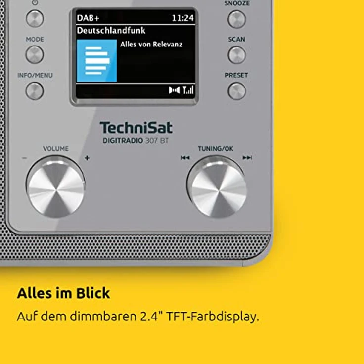 TechniSat Digitradio 307 BT Digitalradio mit Bluetooth, DAB+, UKW (FM), silber – Bild 4