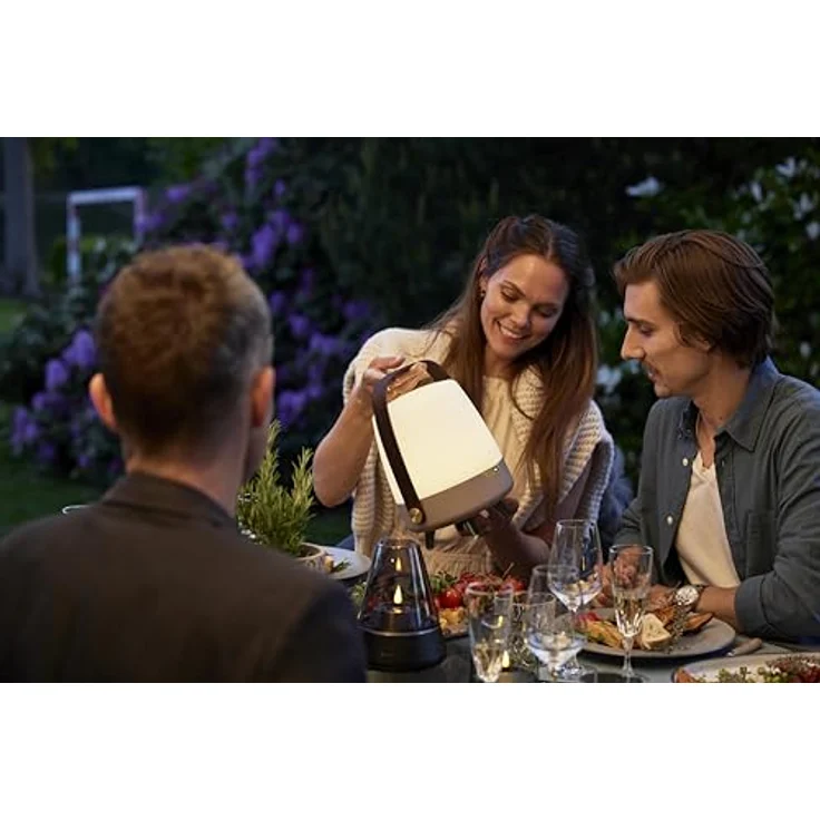 Kooduu - Lite-up Play Mini Sound by Sound by JBL Lautsprecherlampe - Tragbar und Kabellos - Bluetooth-Verbindung und hochwertiger Klang, Erde - Braun, Taupe – Bild 4