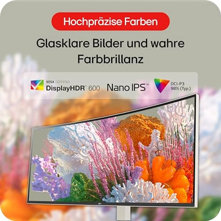 LG 38WR85QC-W 96.5cm (38") IPS UltraWide QHD Curved Monitor 24:10 HDMI/DP/USB-C – Bild 8