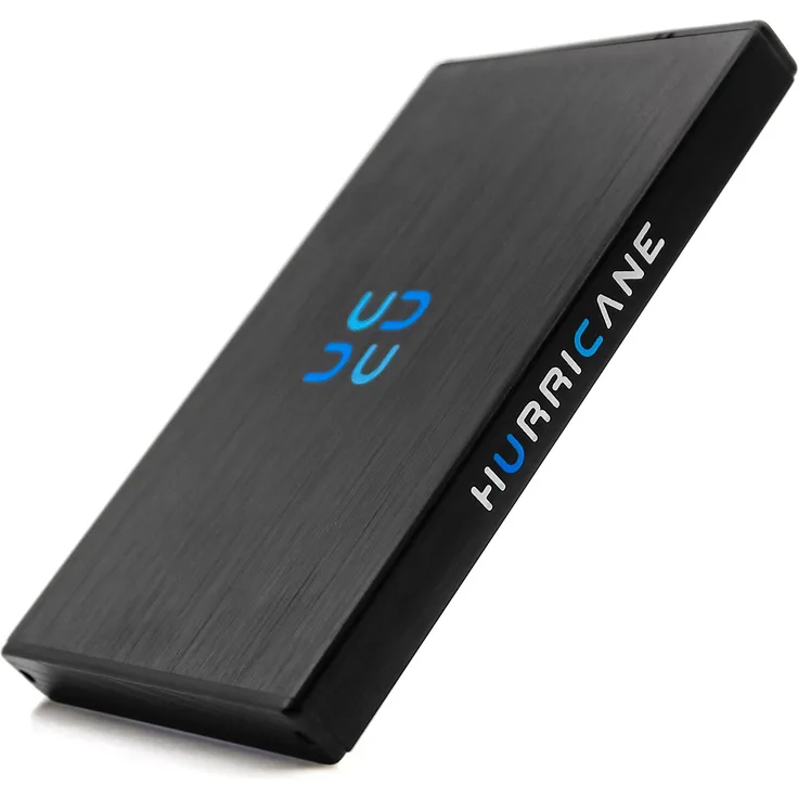 HURRICANE GD25612 tragbare externe Festplatte 320GB 2,5" USB 3.0 HDD Speicher - Robustes Aluminiumgehäuse, superschnelle Übertragung, kompatibel mit Windows, Mac, Linux