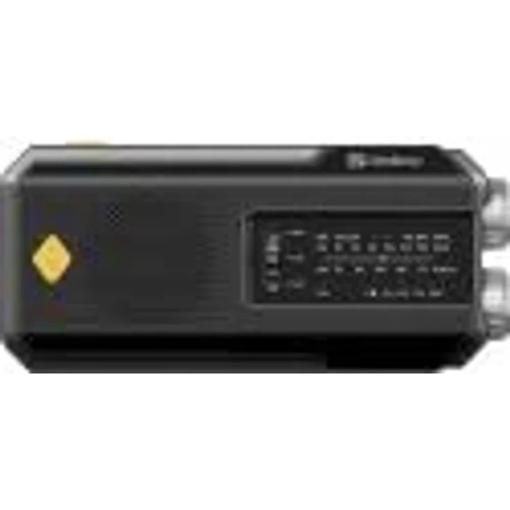 Sandberg Survivor Radio All-in-1 2000, Kompaktes AM/FM Radio mit PowerBank, Taschenlampe und Solarpanel, Schwarz – Bild 3