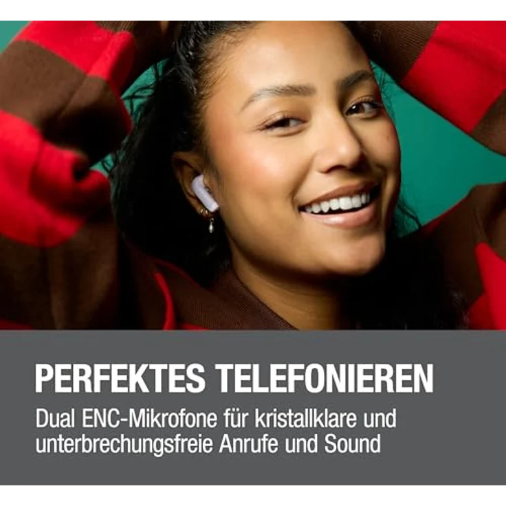 Fresh 'n Rebel Twins Fuse 2, Wireless In-Ear Kopfhörer mit Noise Cancelling, 36h Akku, Bluetooth 6.0, 2 Mikrofone, spritzwassergeschützt (Storm Grey) – Bild 5