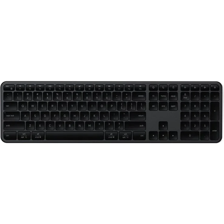 Satechi EX3 Slim, Kabellose Tastatur mit Full-Size-Layout und 4-in-1-Wireless-Konnektivität, Englisch (US), Schwarz – Bild 9