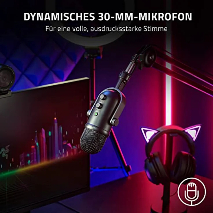 Razer Seiren V2 Pro Mikrofon, schwarz, USB – Bild 2